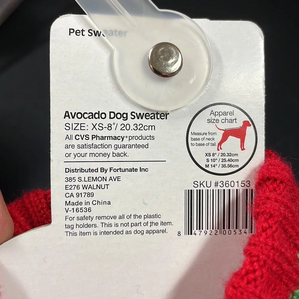 Dog sweater Christmas Santa, avocado - Picture 7 of 7